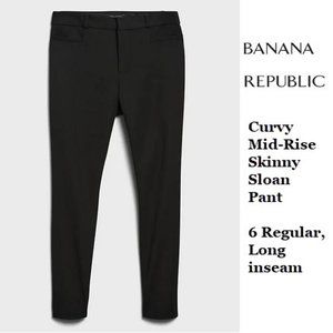 BNWT in packaging! Banana Republic Curvy Mid-Rise Skinny Sloan Pant size 6